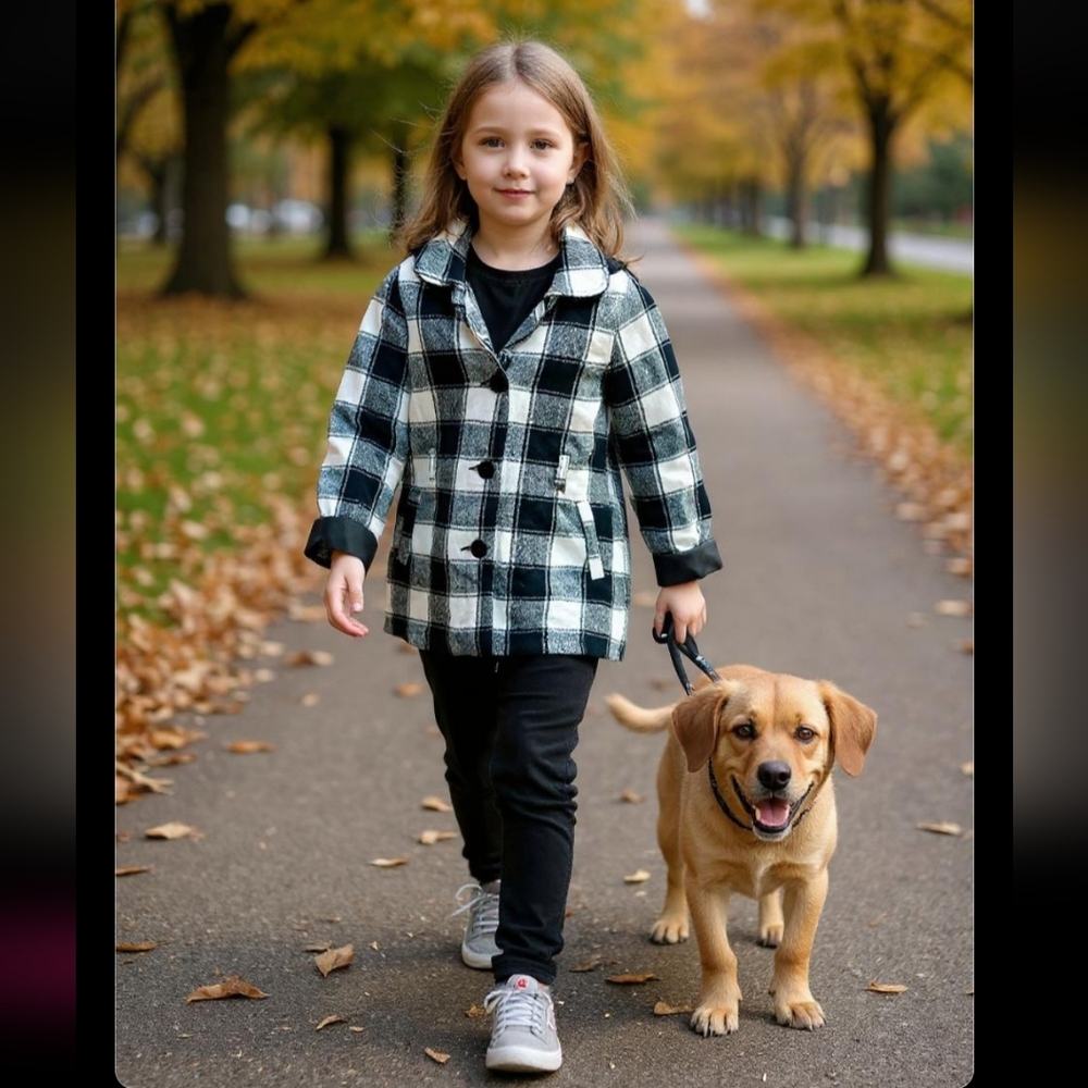 Unik Black and White Plaid Jacket